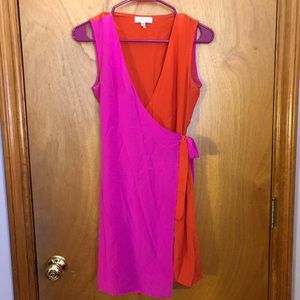 Tricia Fix Pink and Orange Dress